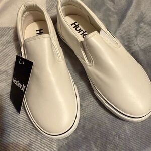 Hurley Cream Slip-On Shoes